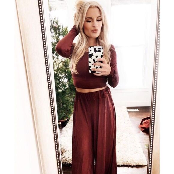 ✨Free People Beach Alia Crop Brown Size Large Top✨ - Picture 6 of 10